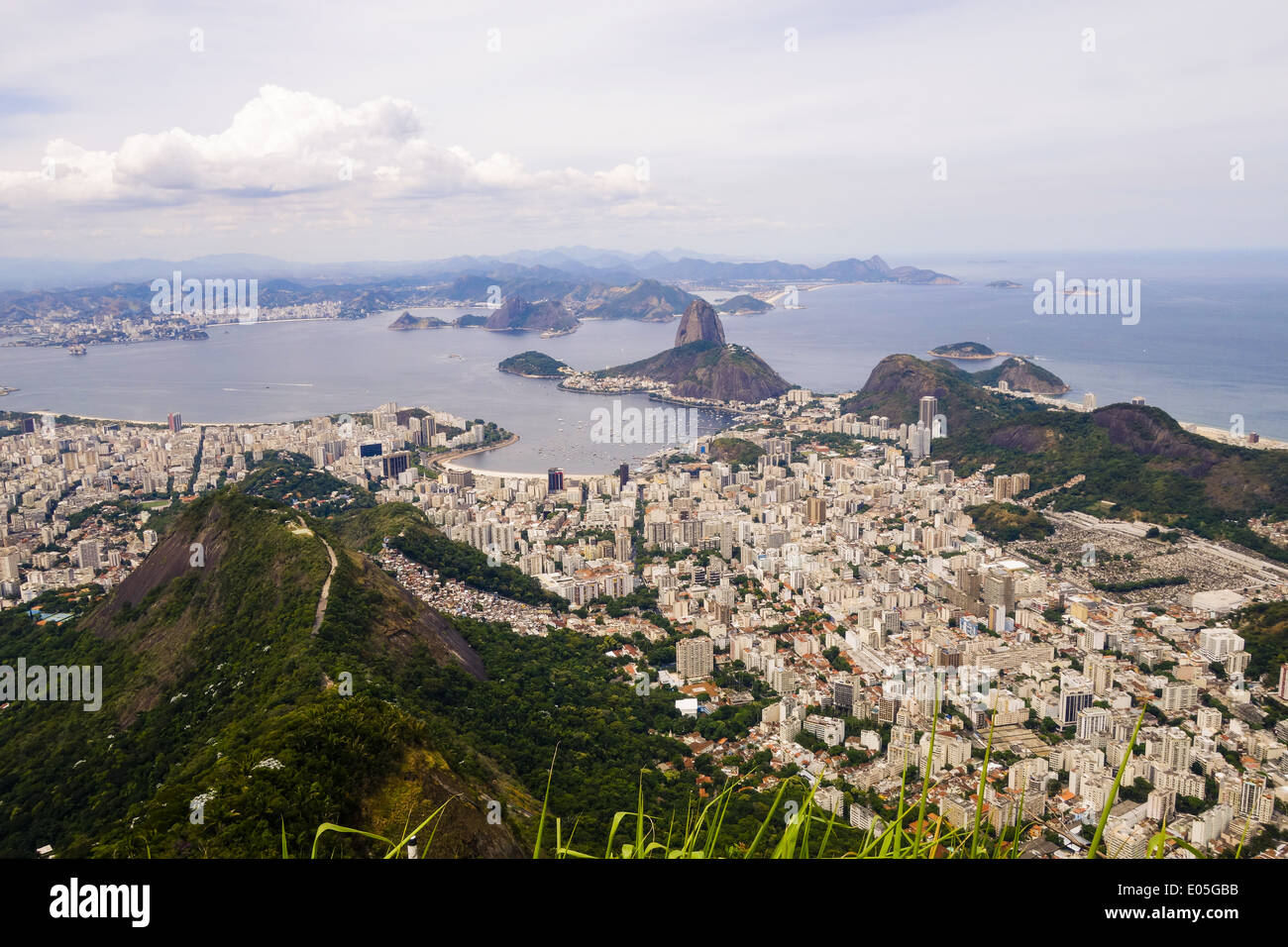 Rio de Janeiro, Corcovado, Pain de Sucre, Botafogo, Brésil Banque D'Images