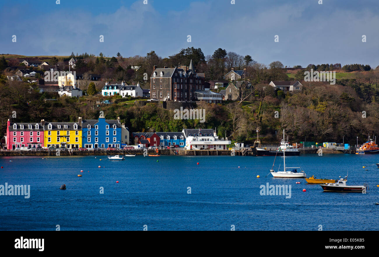 La baie de Tobermory, Isle of Mull Ecosse Banque D'Images