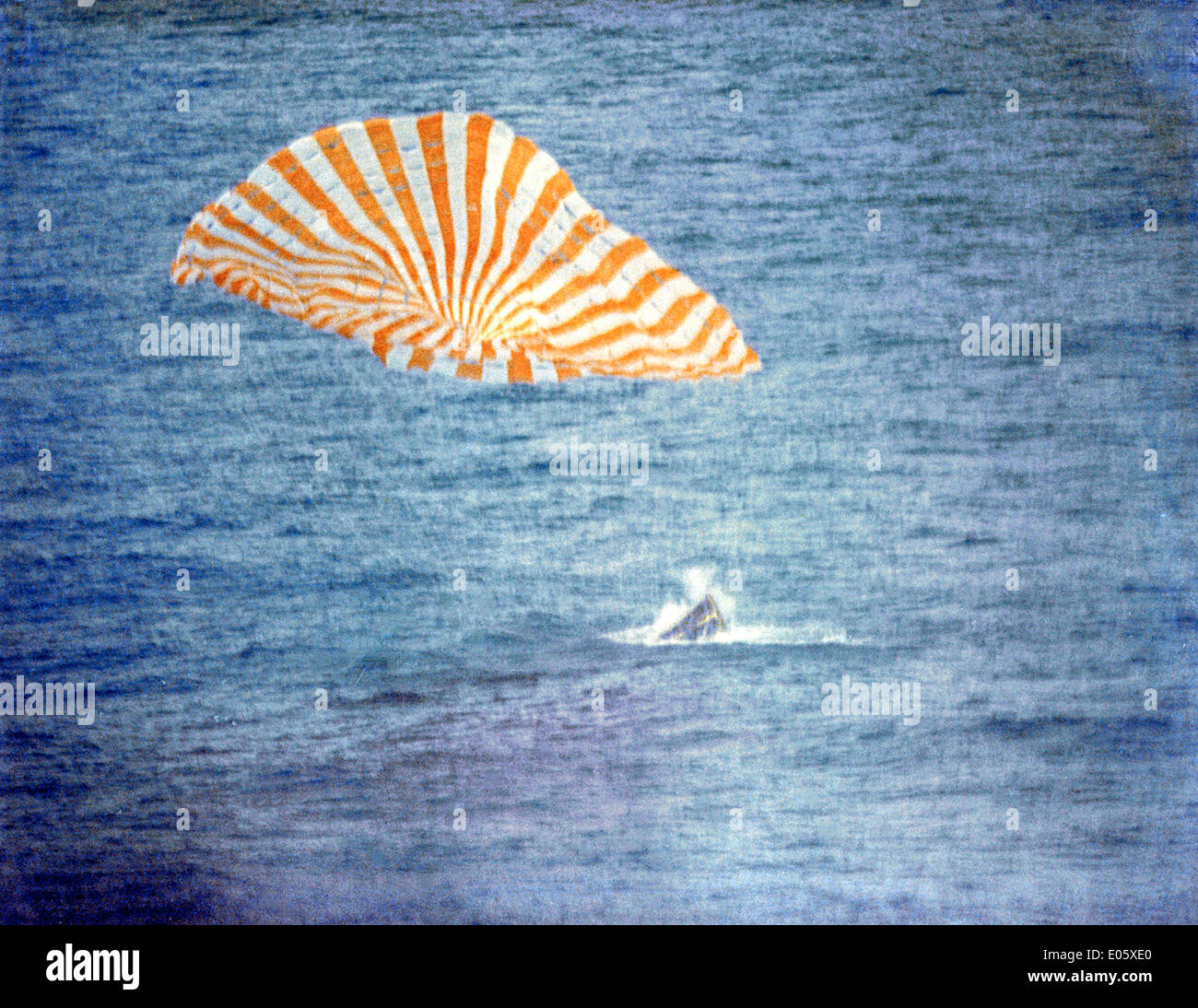 Gemini 10 Splashdown Banque D'Images