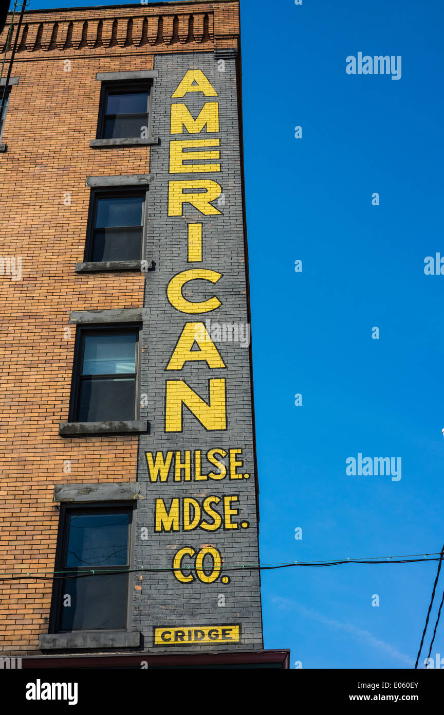 American Wholesale building. Strip District, Pittsburgh, Pennsylvanie Banque D'Images