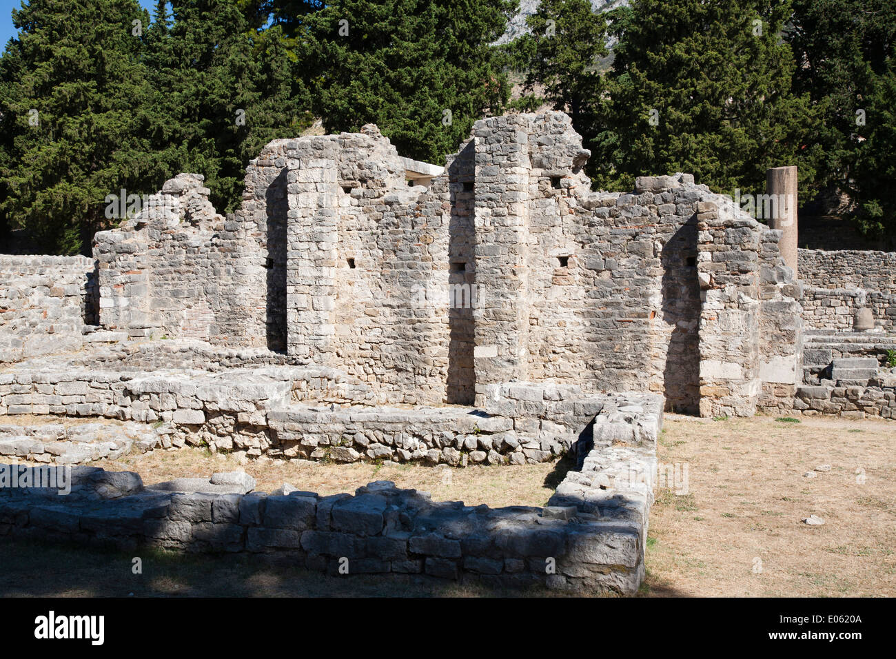 Zone archéologique, solin, Dalmatie, Croatie, Europe Banque D'Images