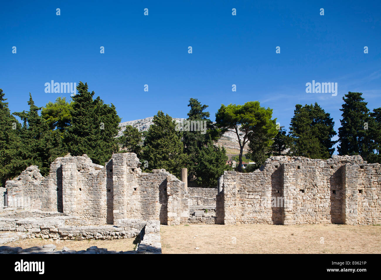 Zone archéologique, solin, Dalmatie, Croatie, Europe Banque D'Images