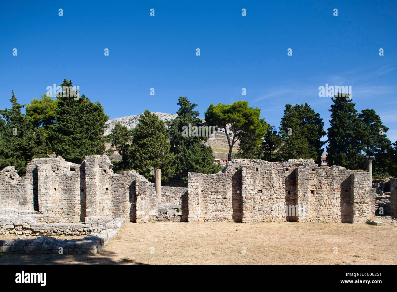 Zone archéologique, solin, Dalmatie, Croatie, Europe Banque D'Images