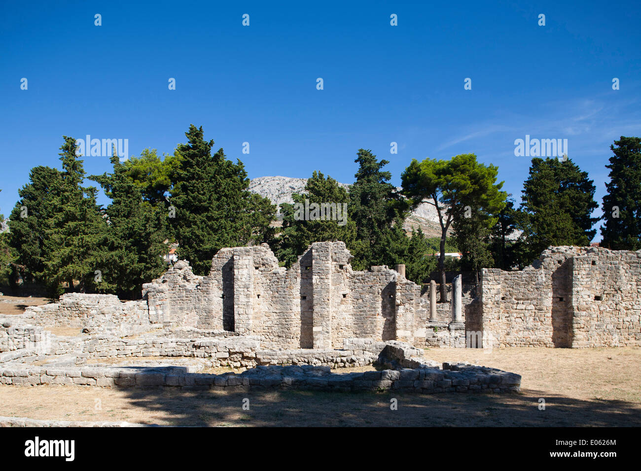 Zone archéologique, solin, Dalmatie, Croatie, Europe Banque D'Images