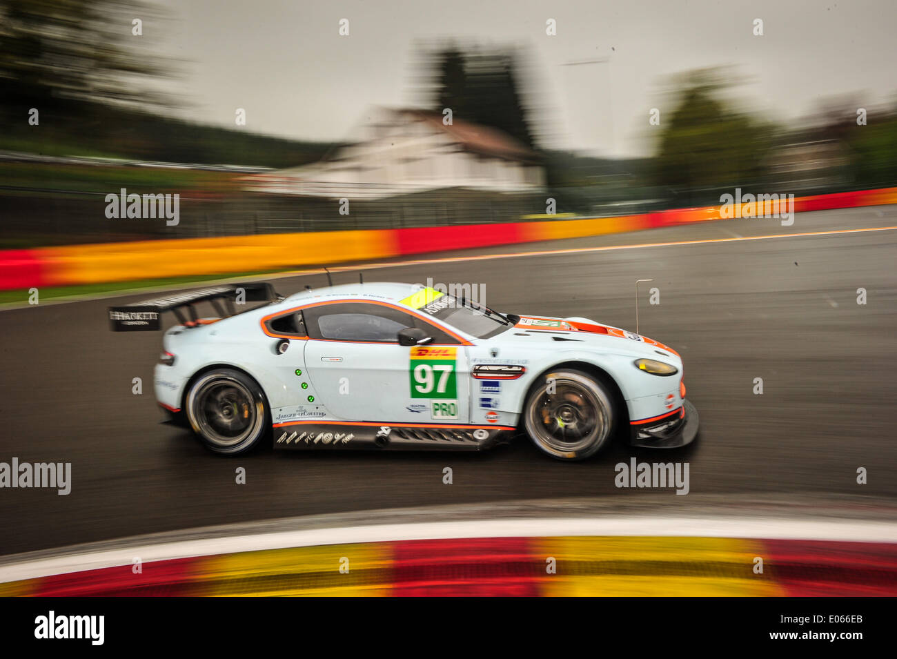 02-03.05,2014. Spa, Belgique. 6-Heures WEC endurance championship course automobile. # 97 ASTON MARTIN RACING (GBR) ASTON MARTIN VANTAGE V8 DARREN TURNER (GBR) STEFAN MUCKE (DEU) Bruno Senna (BRE) Banque D'Images