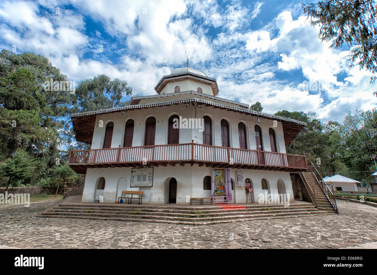 Raquel et Église Saint Elias Musée à Addis Ababa, Ethiopie Banque D'Images