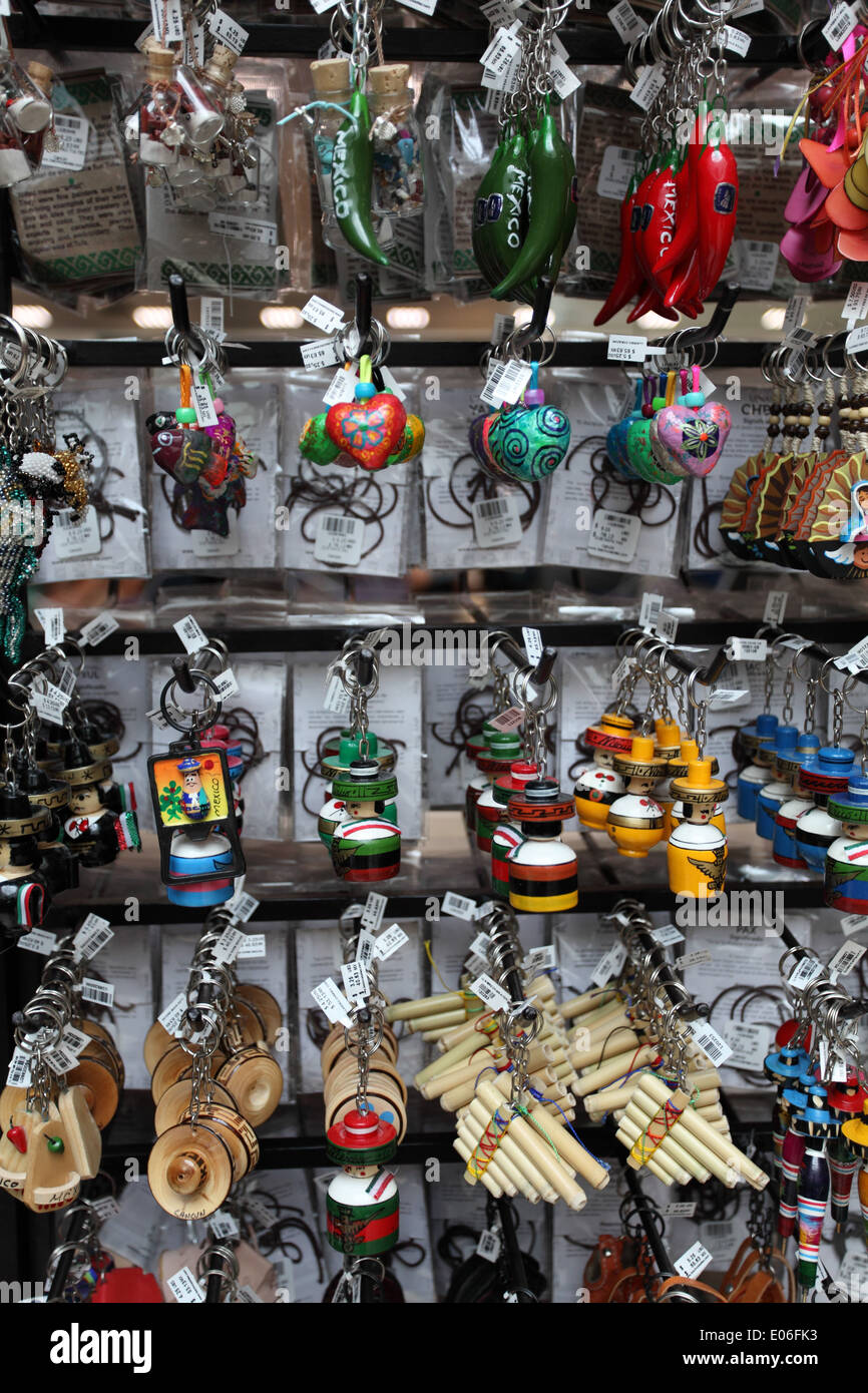 Porte-clés pour la vente dans un magasin à Cancun, Mexique Photo Stock -  Alamy