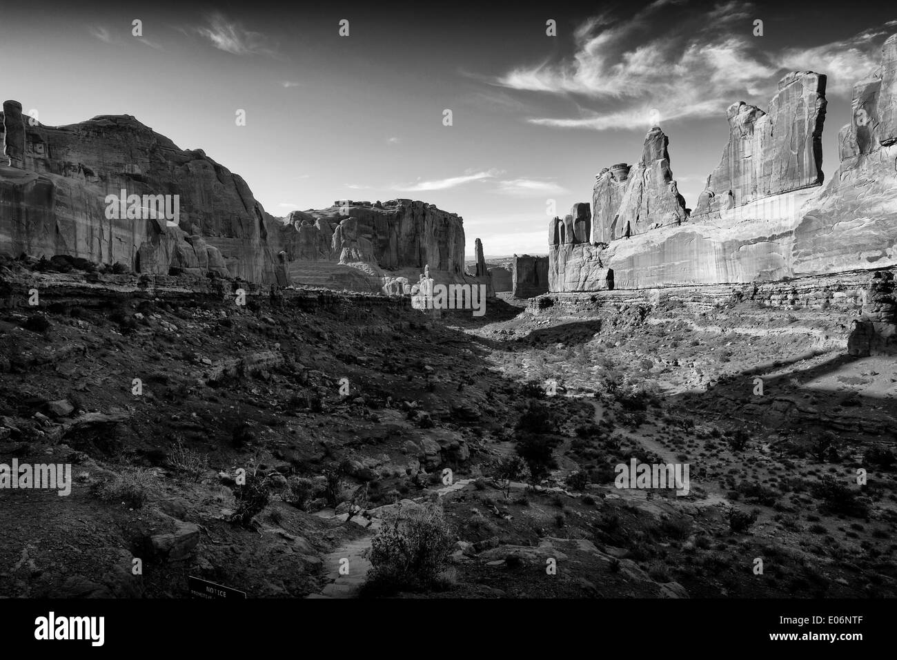 Wall Street valley, Arches National Park, Utah, USA Banque D'Images