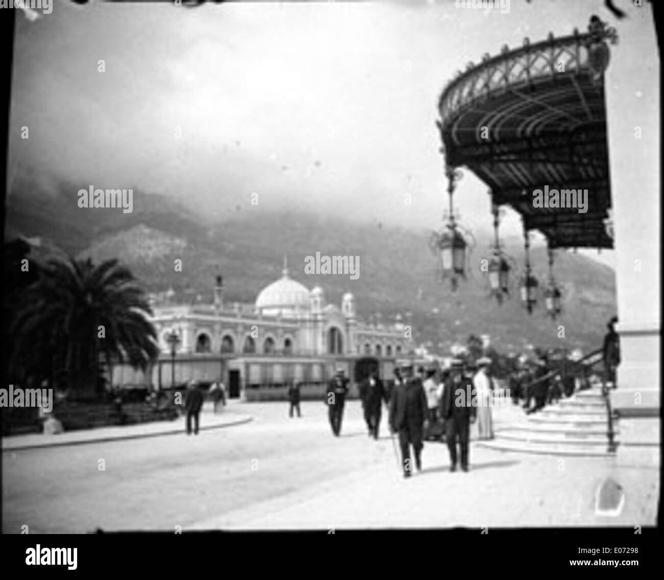 Photo Vintage Monte-Carlo : Tirage Albuminé De L'entrée Du Casino Vers 1880