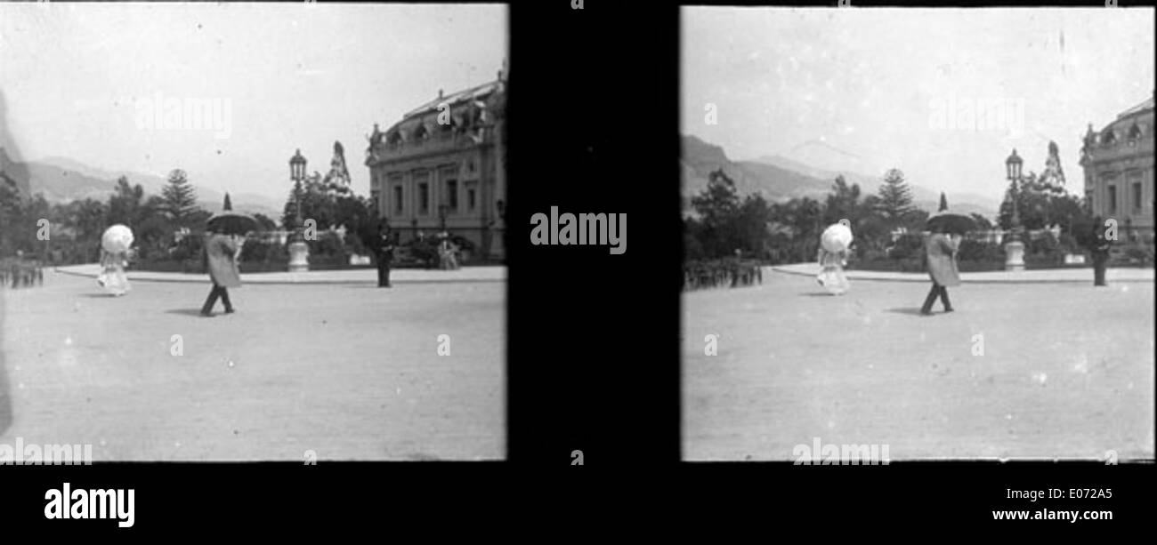 Esplanade devant le casino de Monte-Carlo, [vers 1905] Banque D'Images