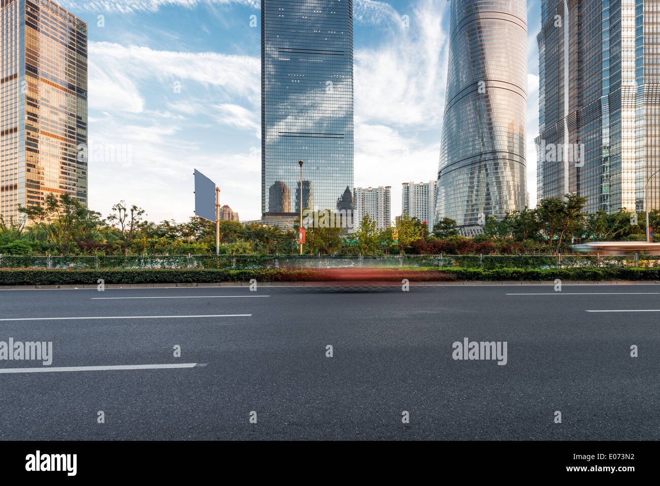 Chemin de béton à Shanghai Chine outdoor Banque D'Images