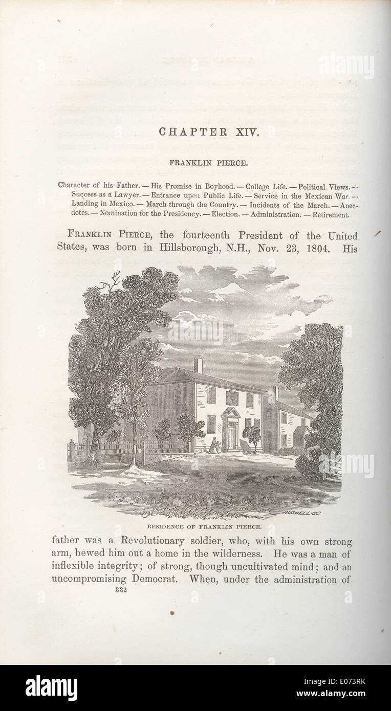 Résidence de Franklin Pierce, président de l'United States Banque D'Images