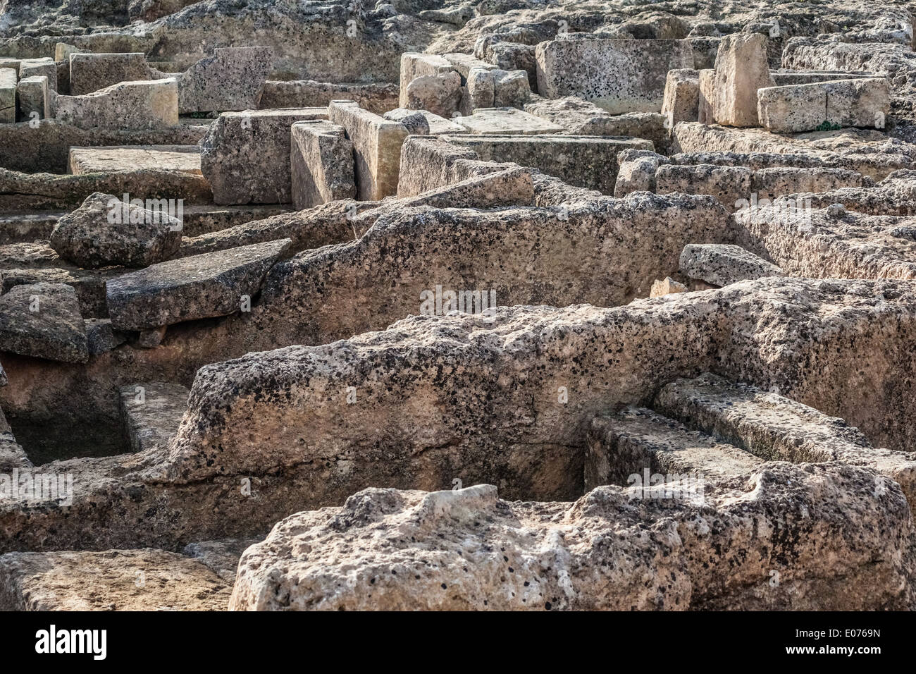 Ruines d'une ancienne ville italienne d'Egnazia Gnatia (nommé en anglais) Banque D'Images