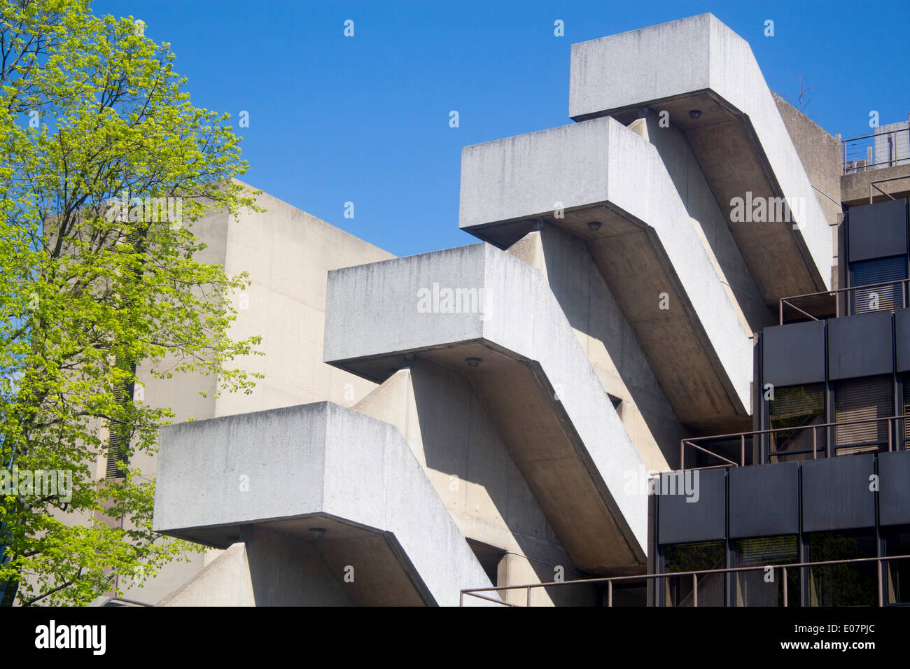 Institut d'éducation de l'Université de Londres Bloomsbury Londres Angleterre Royaume-uni béton architecture brutaliste Banque D'Images