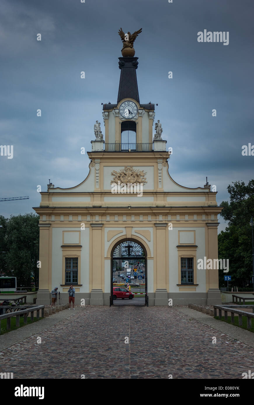 Gryfa Brama (Griffin Gate), Rafael (Branickich le Palais Branicki, Białystok (Bialystok), Podlasie, l'est de la Pologne Banque D'Images