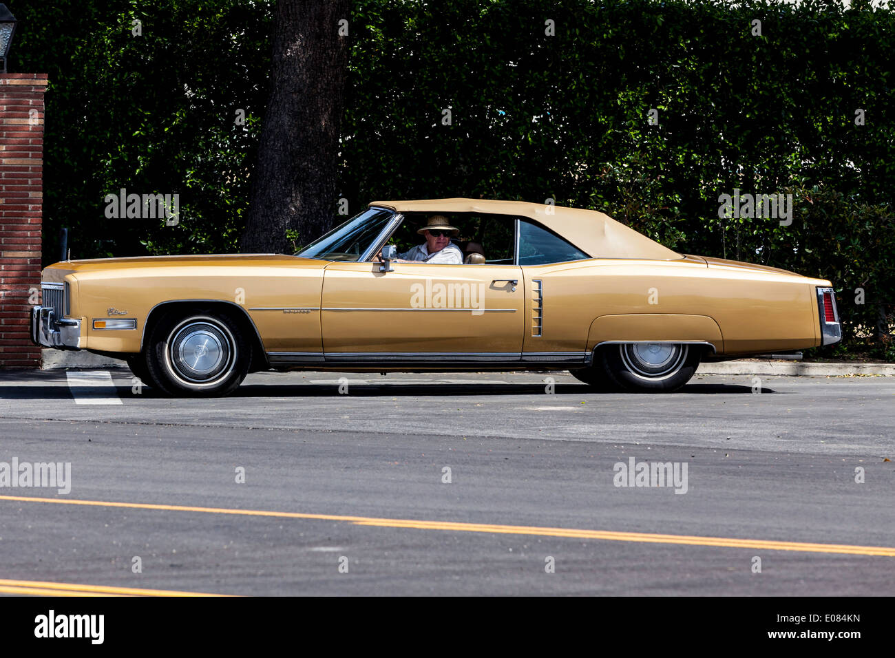 Un 1972 Cadillac Fleetwood Eldorado Convertible Banque D'Images