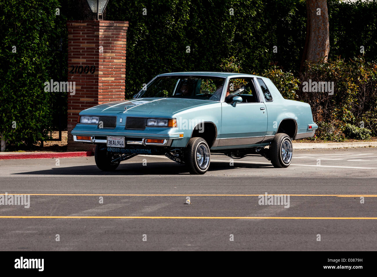 Une ère 1986 Oldsmobile low rider avec suspension hydraulique Banque D'Images
