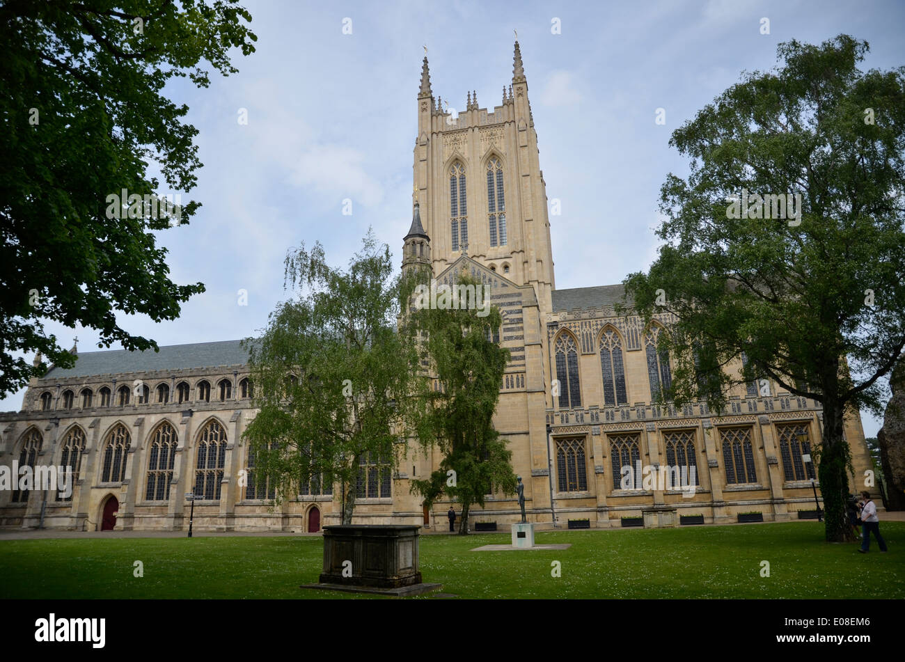 La Cathédrale St Edmundsbury à Bury St Edmunds, Suffolk, Angleterre Banque D'Images