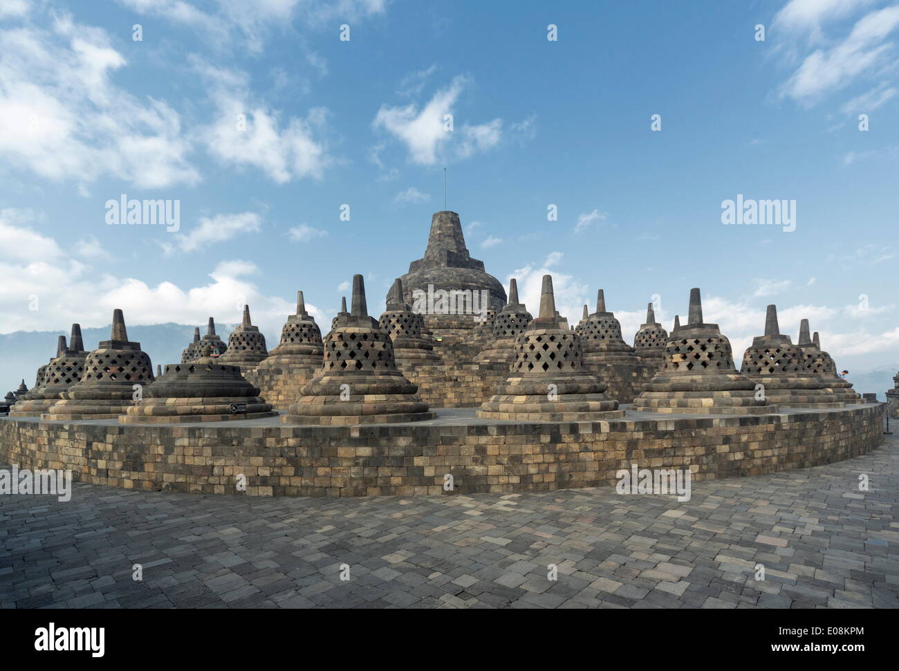 Temple bouddhiste de Borobudur, UNESCO World Heritage Site, Java, Indonésie, Asie du Sud, Asie Banque D'Images