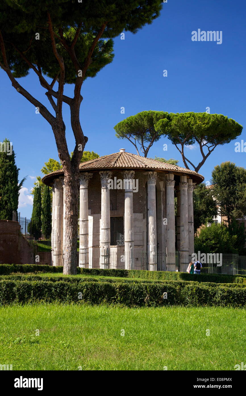 Temple d'Hercule Victor, Forum Boarium, 2e siècle avant J.-C., Rome, Latium, Italie, Europe Banque D'Images