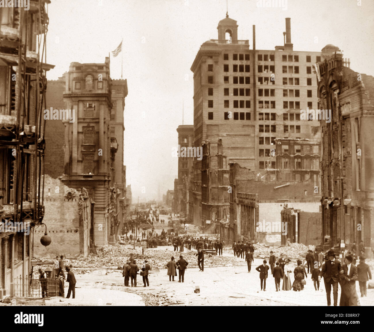 Tremblement de terre de San Francisco en 1906 Banque D'Images