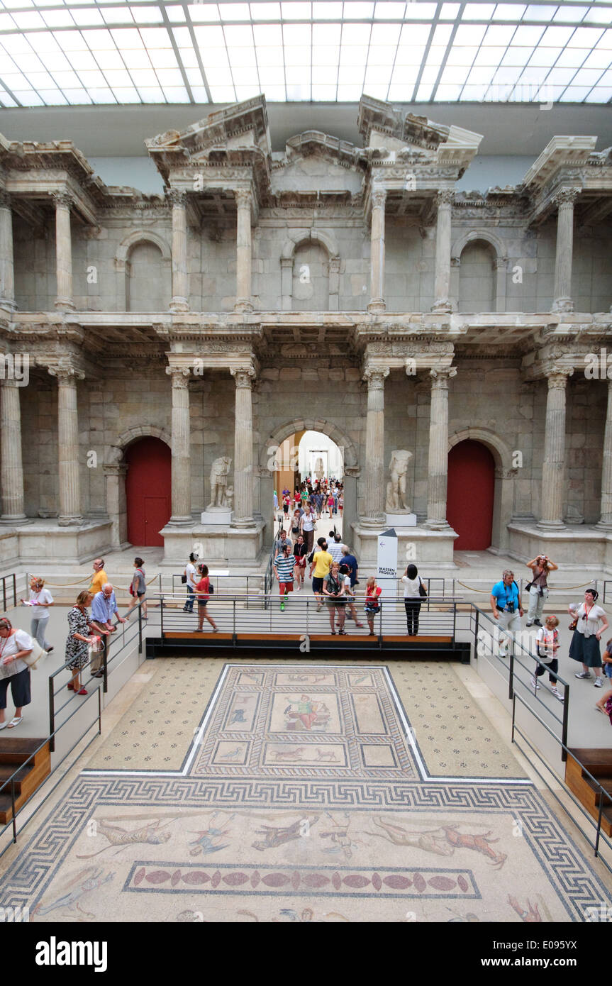 Allemagne, Berlin, Musée de Pergame, la porte du marché de Milet un ancien Grec Banque D'Images