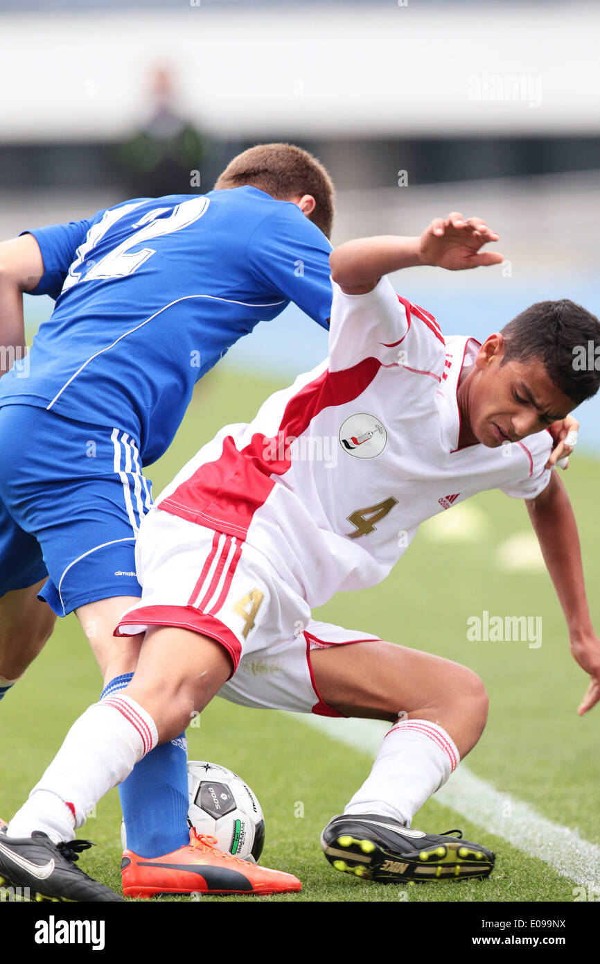 Parc Olympique Komazawa Stadium, Tokyo, Japon. 5 mai, 2014. M. Hussein (Le Caire), le 5 mai 2014 - Football : Football /Tokyo U-14 Tournoi de Football International des Jeunes entre Le Caire 2014 Équipe Sélection 0-0 Chertanovo, au Parc Olympique Komazawa Stadium, Tokyo, Banque D'Images