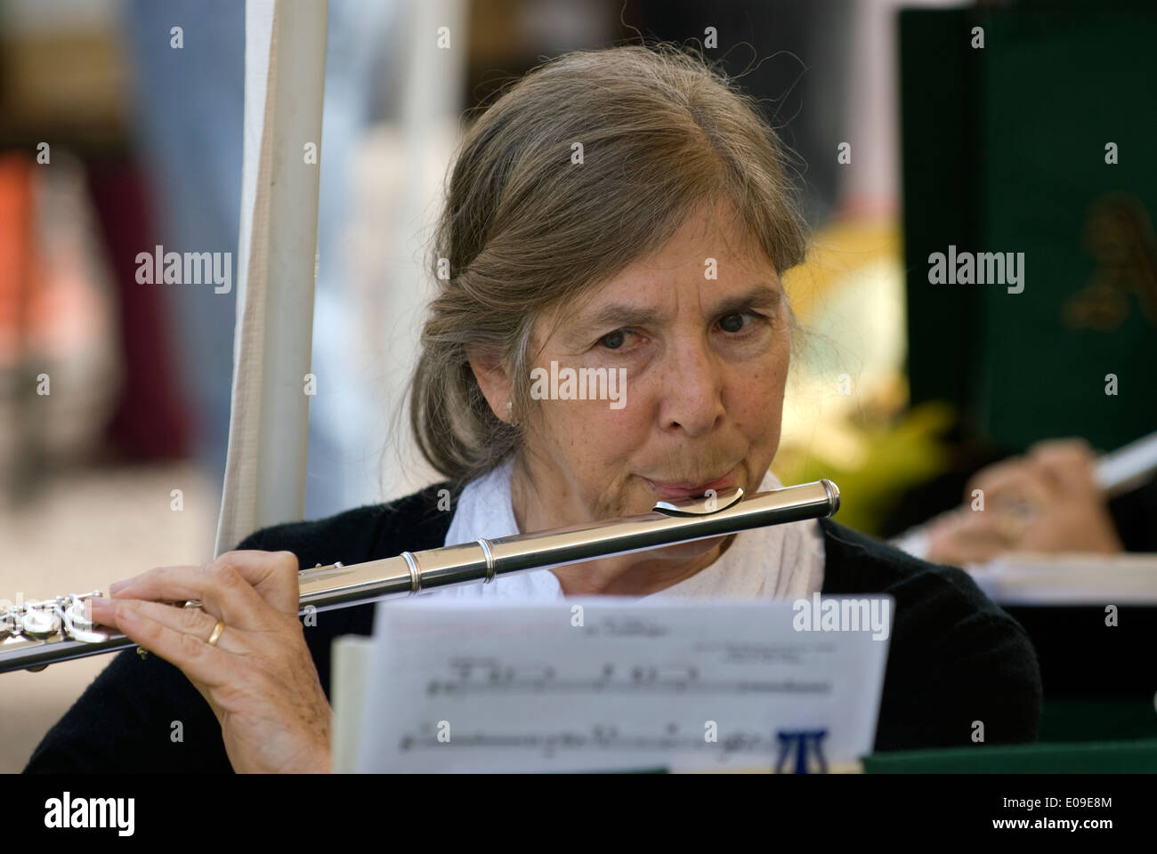 Alton harmonie de divertir les foules à oakhanger peut fayre, oakhanger, Hampshire, Royaume-Uni. Banque D'Images