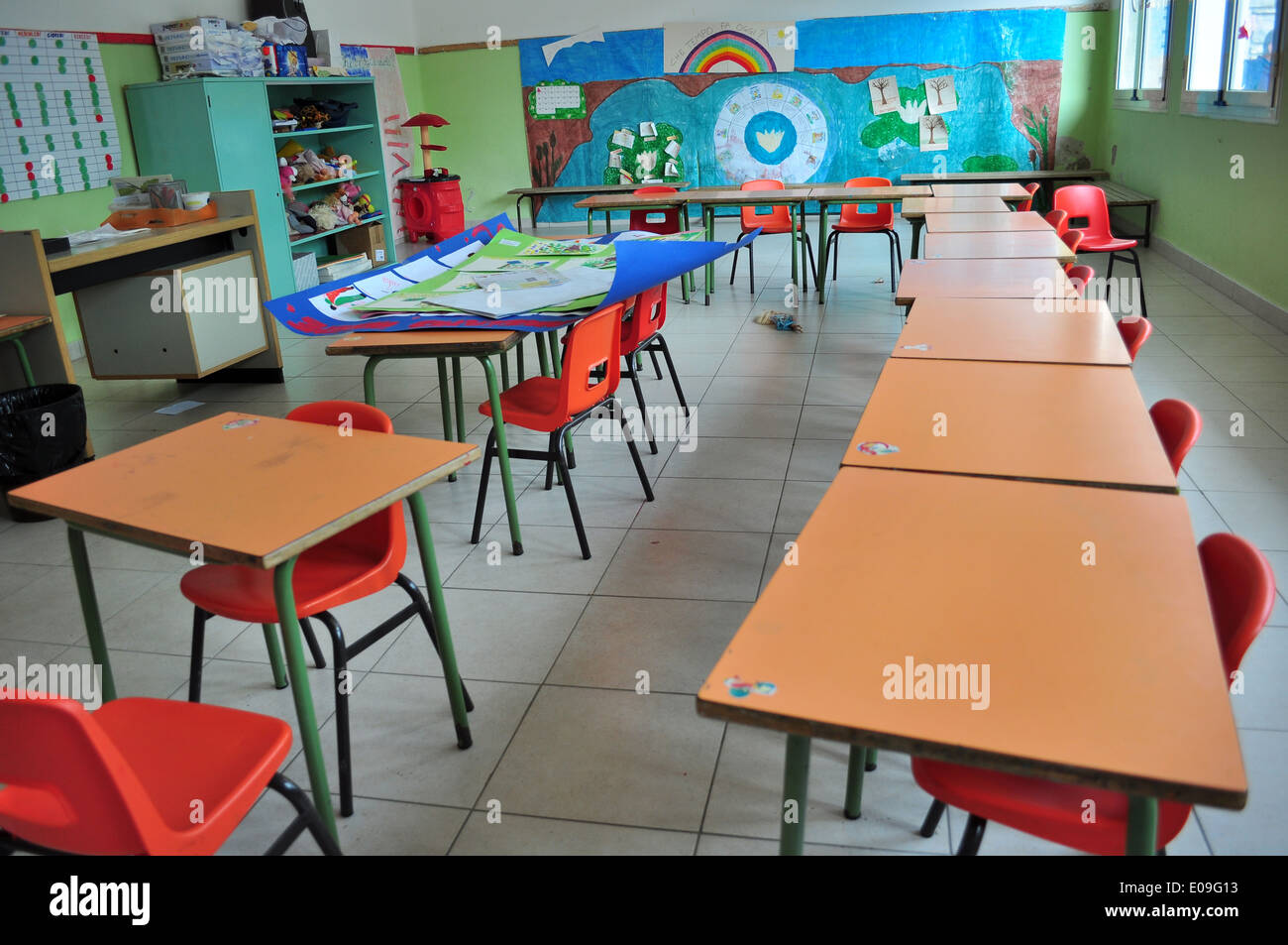 Classe de maternelle Banque D'Images
