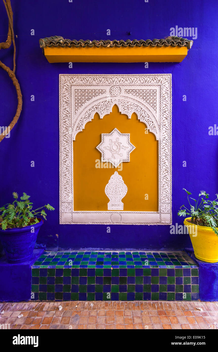 Le Maroc, Marrakech, Jardin Majorelle, Studio de Jacques Majorelle Banque D'Images