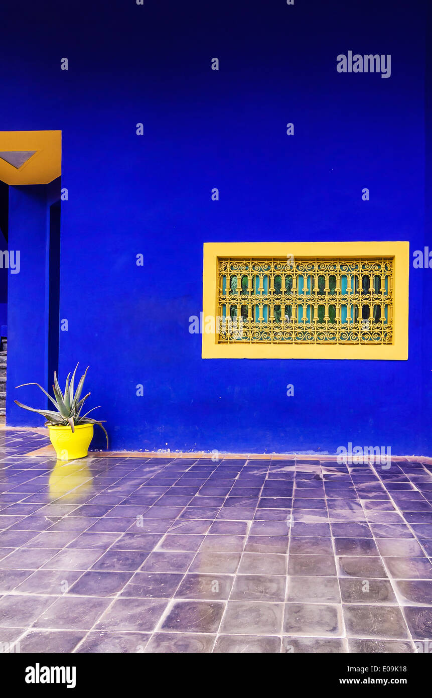 Le Maroc, Marrakech, Jardin Majorelle, Studio de Jacques Majorelle Banque D'Images