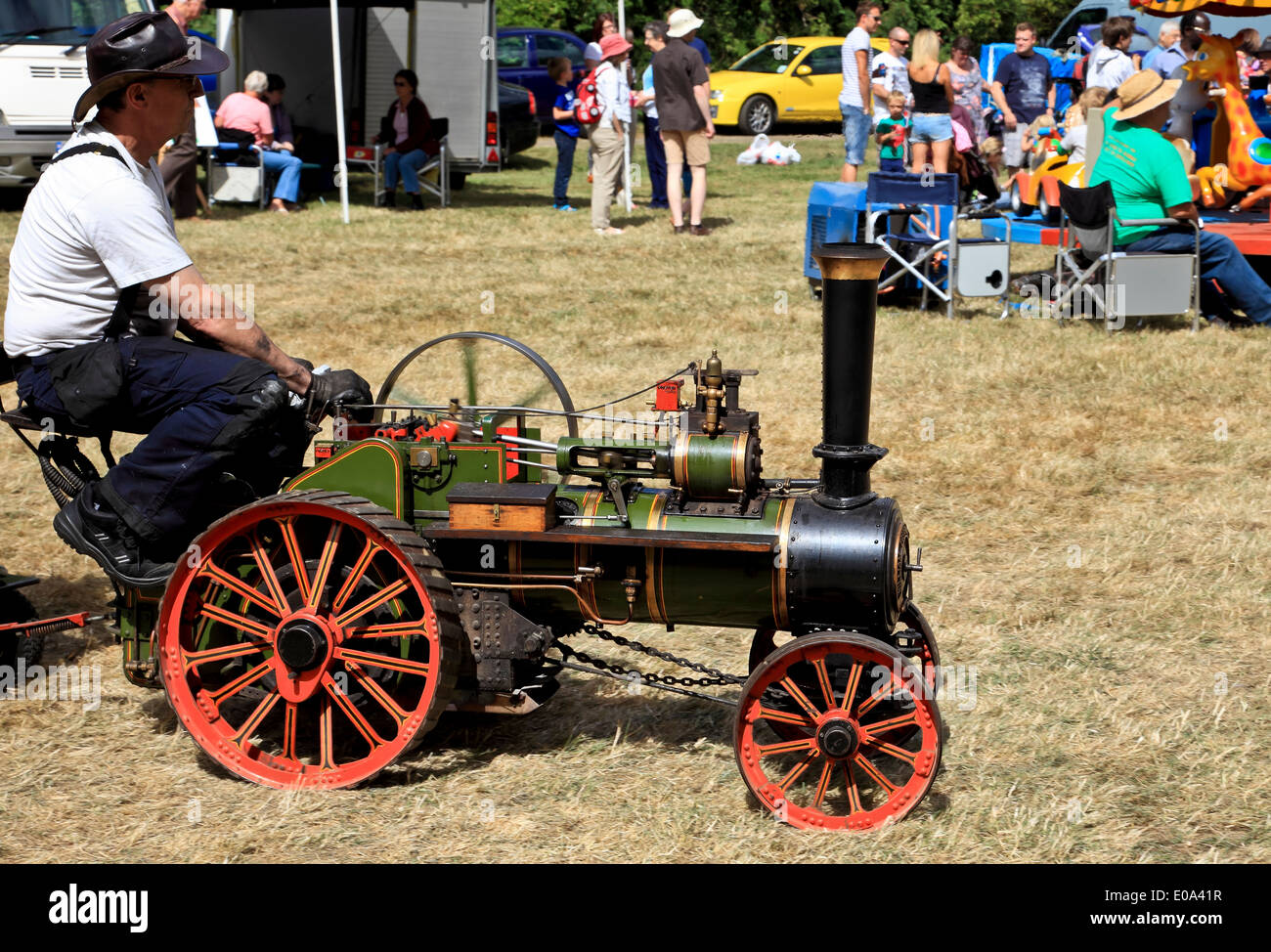 9405. Moteur de traction Rallye miniature, Fordwich, Kent, Angleterre Banque D'Images