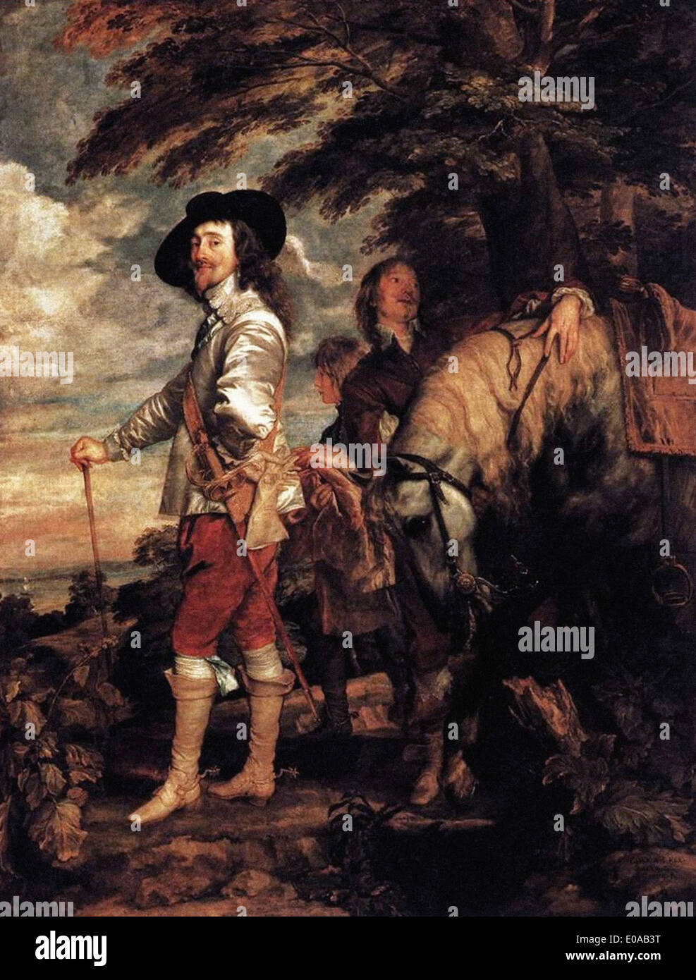 Anthony Van Dyck Charles I roi d'Angleterre à la chasse Banque D'Images