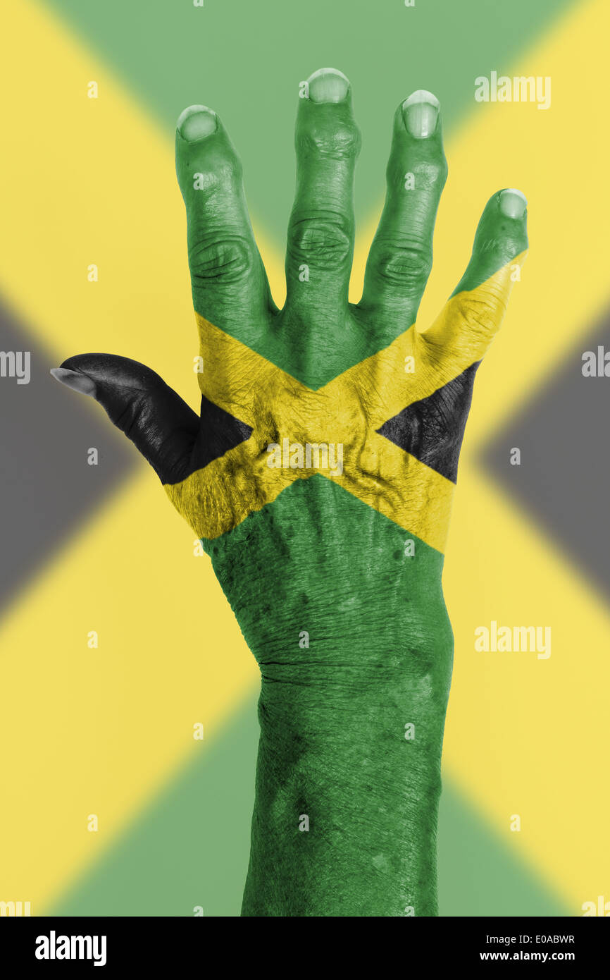 Part d'une vieille femme à l'arthrite isolated on white Banque D'Images