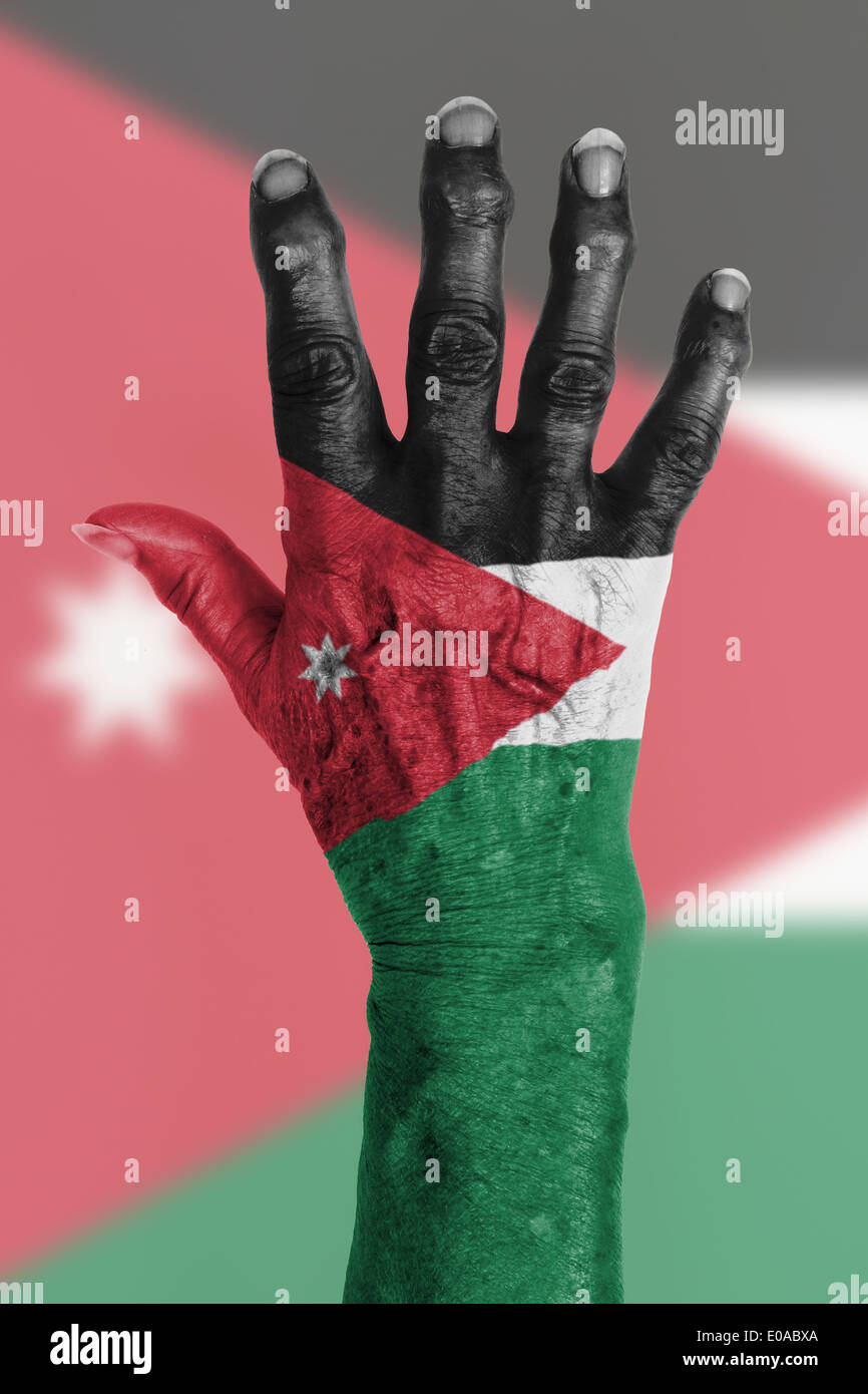 Part d'une vieille femme à l'arthrite isolated on white Banque D'Images