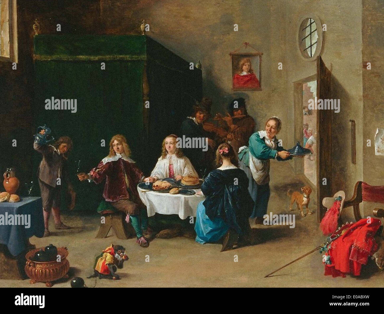 David Teniers le Jeune l'enfant prodigue Banque D'Images