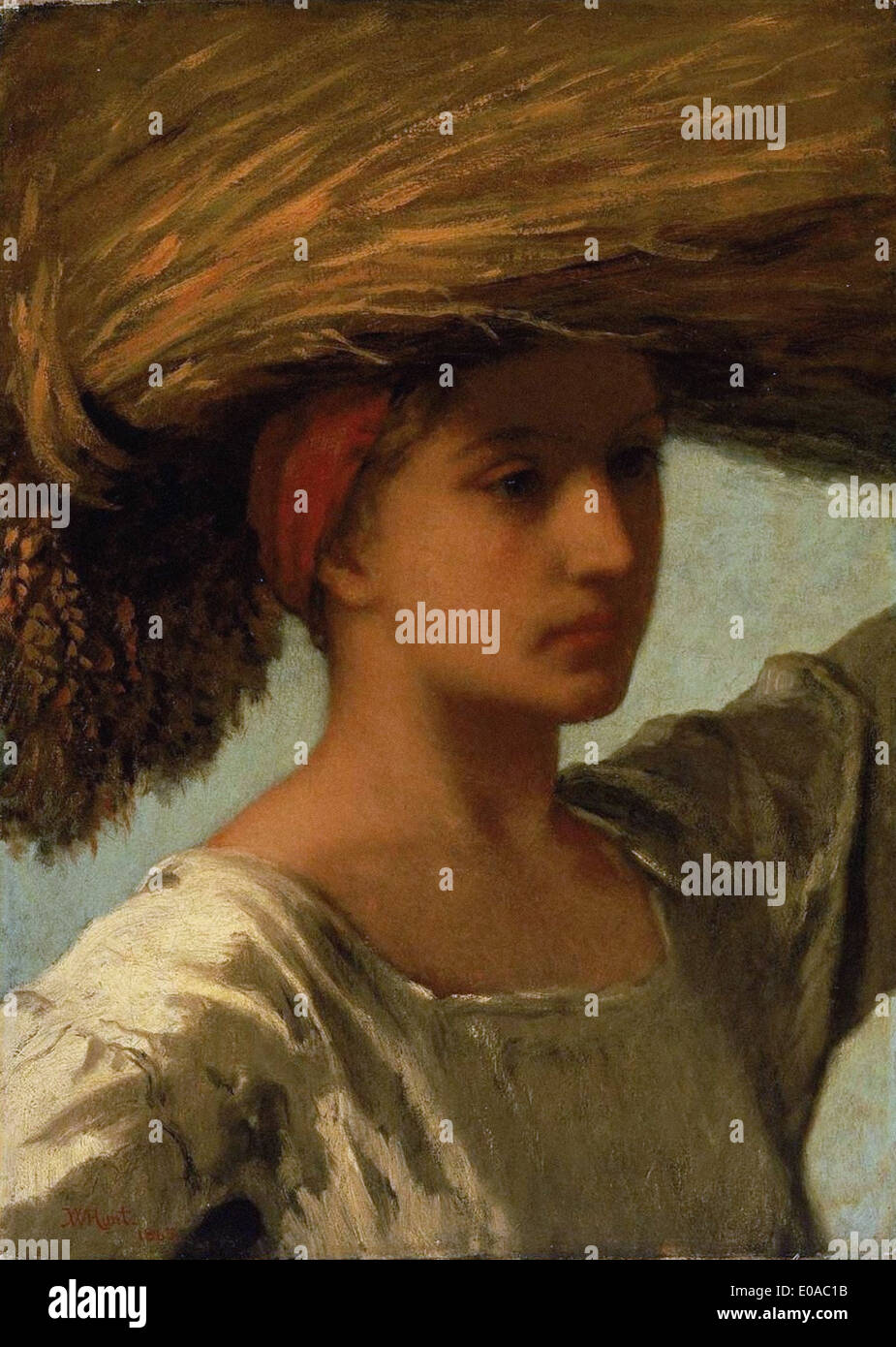 William Morris Hunt The Gleaner Banque D'Images