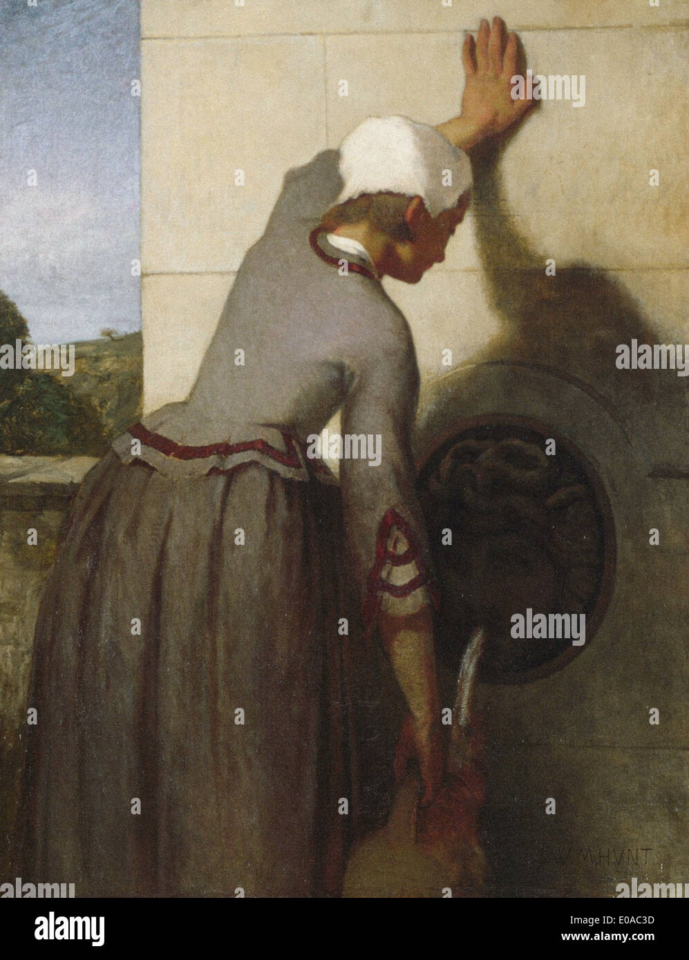 William Morris Hunt Girl à la Fontaine Banque D'Images
