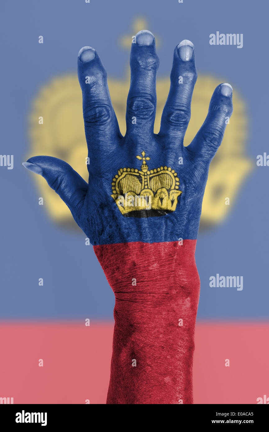 Part d'une vieille femme à l'arthrite isolated on white Banque D'Images