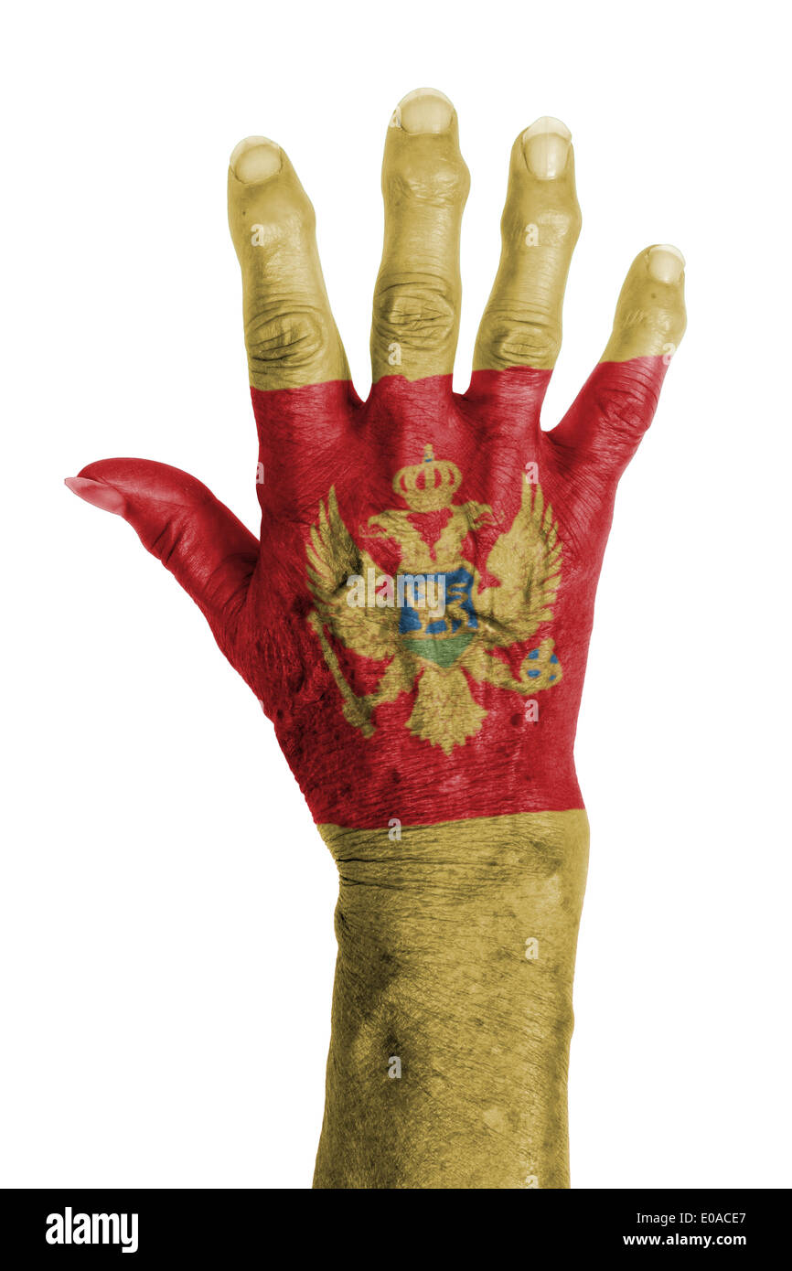 Part d'une vieille femme à l'arthrite isolated on white Banque D'Images