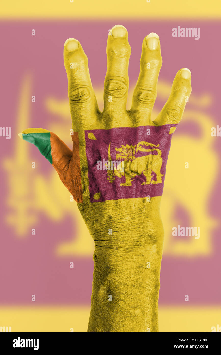 Part d'une vieille femme à l'arthrite isolated on white Banque D'Images