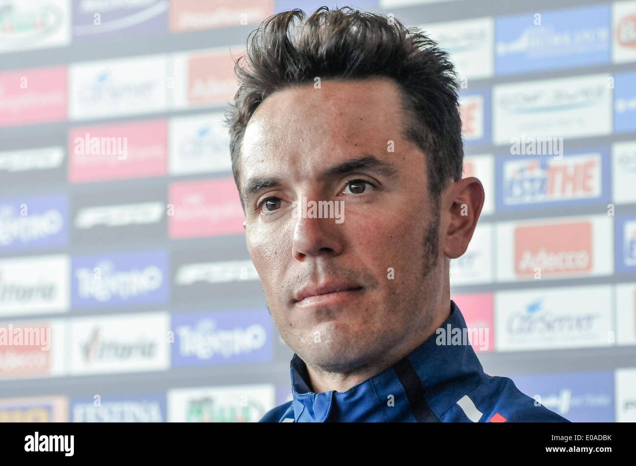 Belfast, en Irlande du Nord, Royaume-Uni. 7 mai, 2014. Le cycliste espagnol Joaquim Rodriguez lors de la conférence de presse pour lancer le Tour d'Italie cycliste Crédit : Stephen Barnes/Alamy Live News Banque D'Images