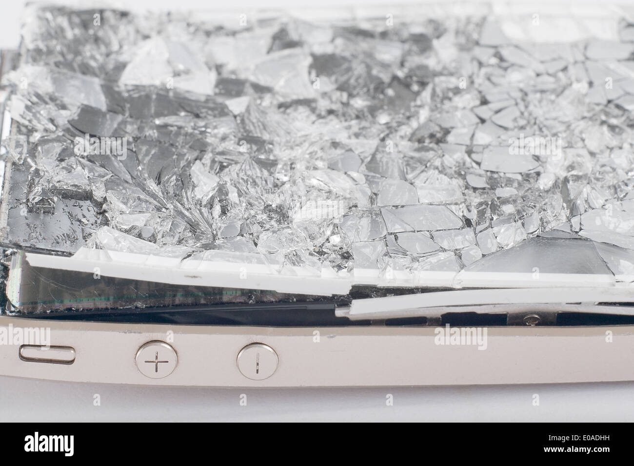 Broken appareil mobile. Banque D'Images