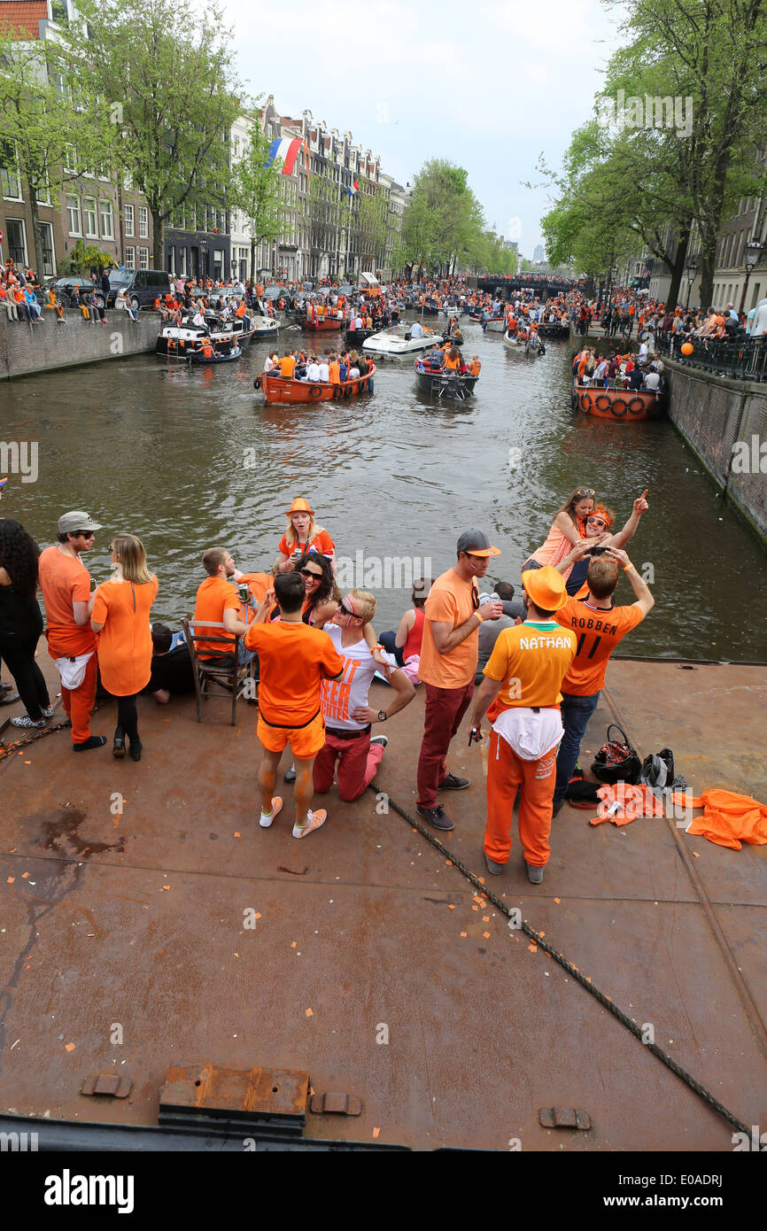 La fête du roi - Amsterdam - Hollande - Pays-Bas Photo Stock - Alamy