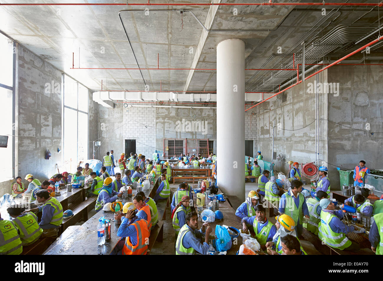 Msheireb Downtown Doha, site de construction, Doha, Qatar. Architecte : John McAslan & Partners, 2015. Banque D'Images