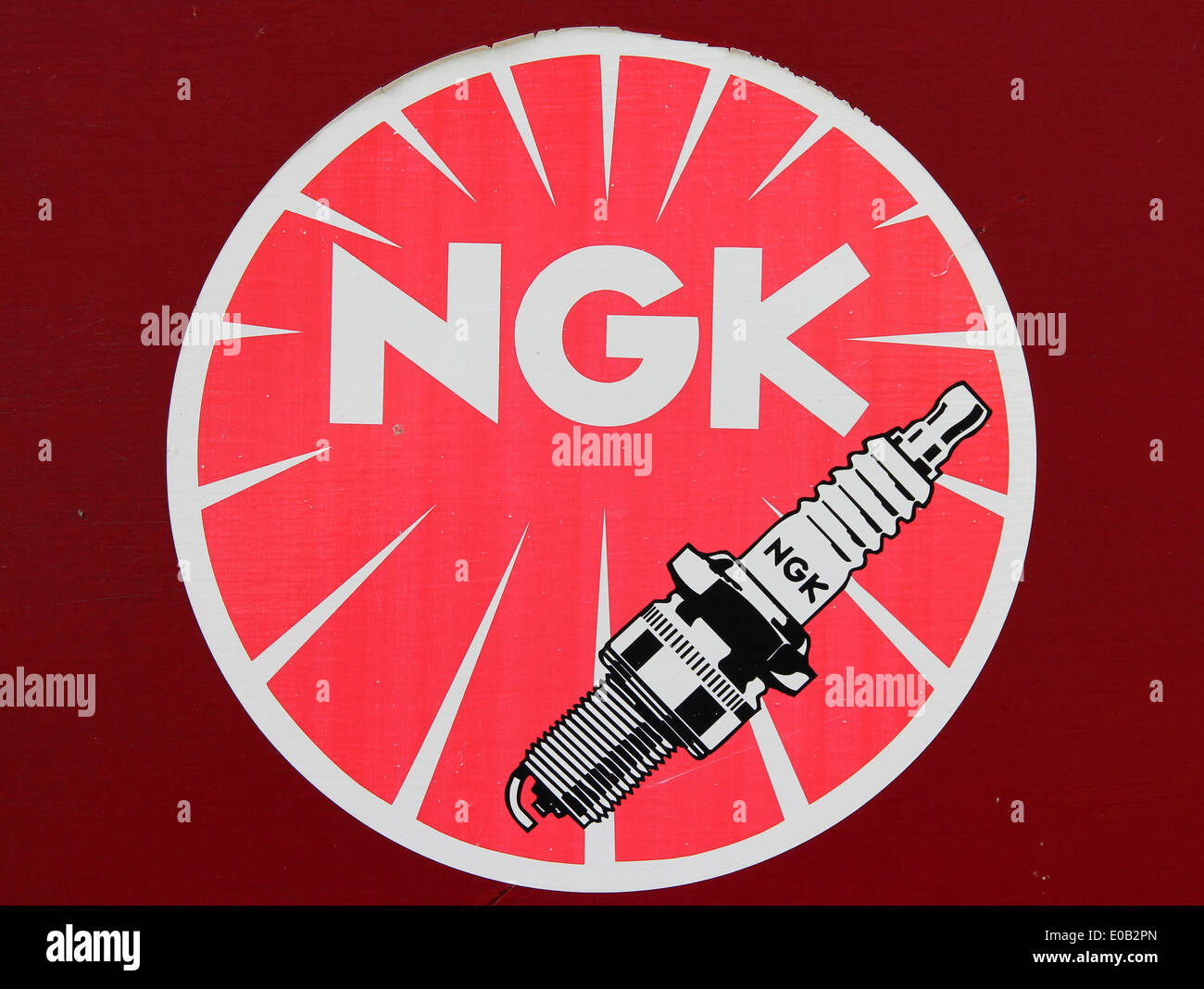 Logo bougie NGK Banque D'Images