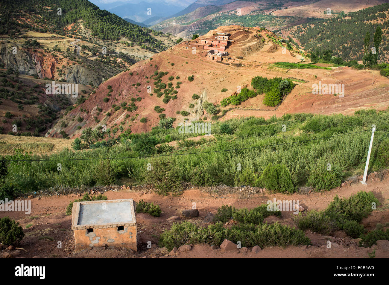 Parc national de Toubkal, Haut Atlas, Maroc Banque D'Images