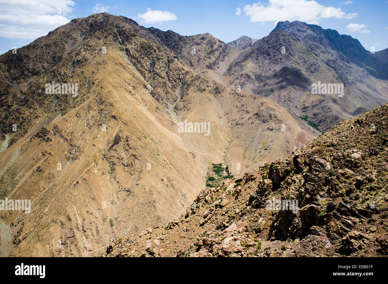 Parc national de Toubkal, Haut Atlas, Maroc Banque D'Images