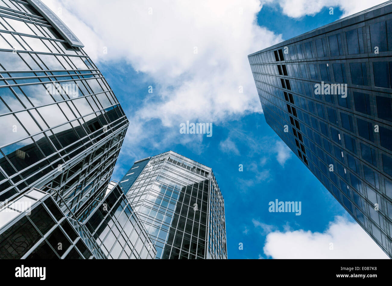 Nouvelle-zélande, Wellington, centre financier, des gratte-ciel Banque D'Images