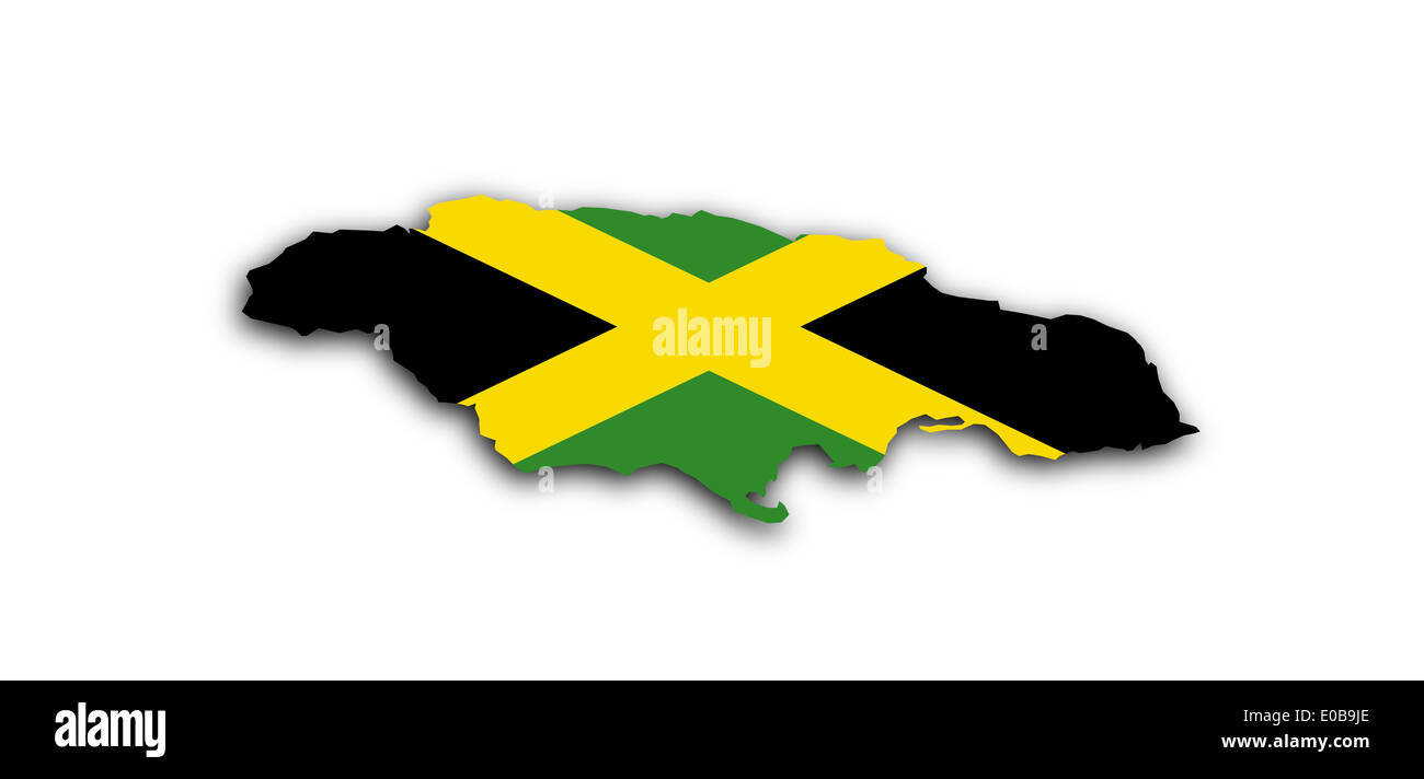 Nigéria plan avec l'intérieur du pavillon isolé sur blanc Banque D'Images